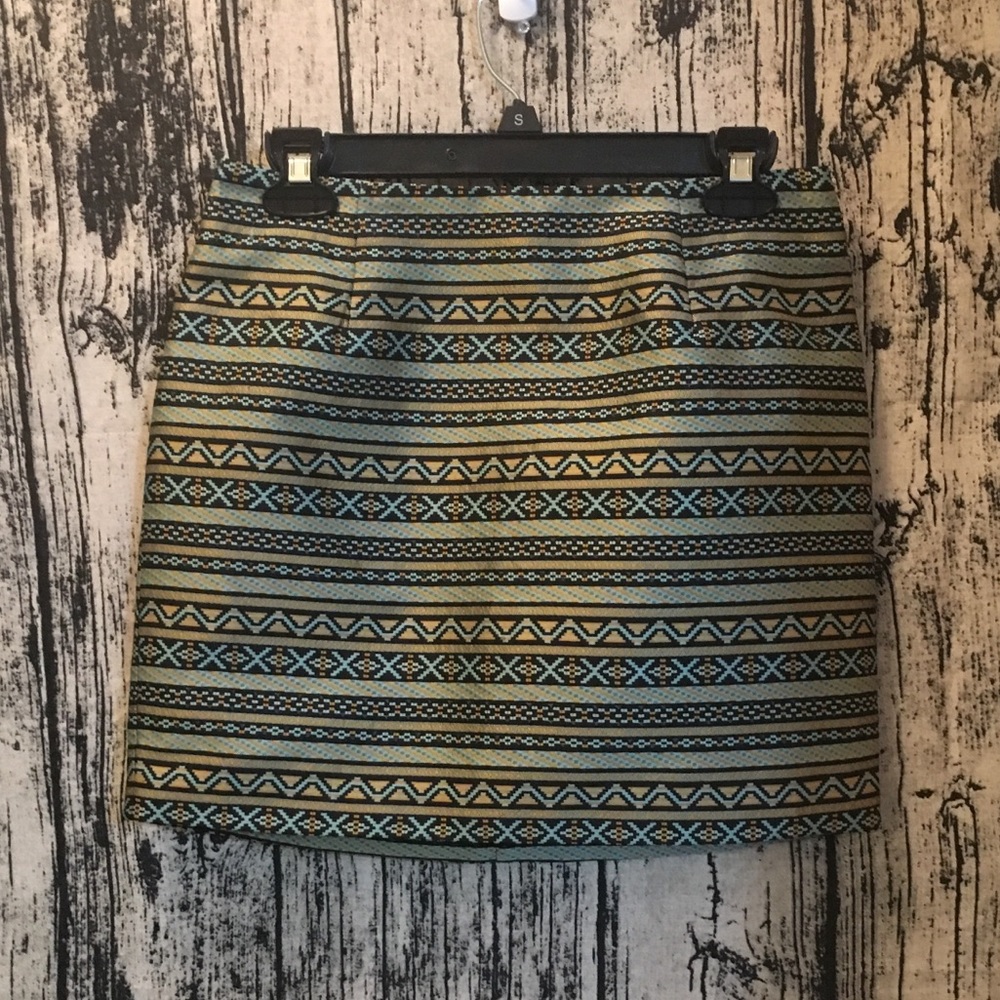 Aztec Print Mini Skirt